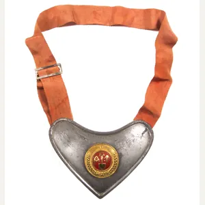 WWII Norwegian (AT) Arbeidstjensten Labour Service gorget for 'wachtoffiziere'.