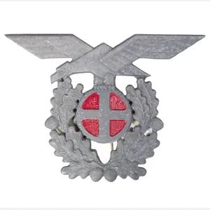 (Norway) Politiets / Police cap badge (Large!)