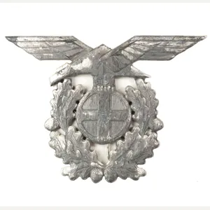 (Norway) Politiets / Police cap badge (Large!)