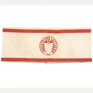 (Norway) Industriens Luftvern armband 1940-1945 (air raid protection – white)