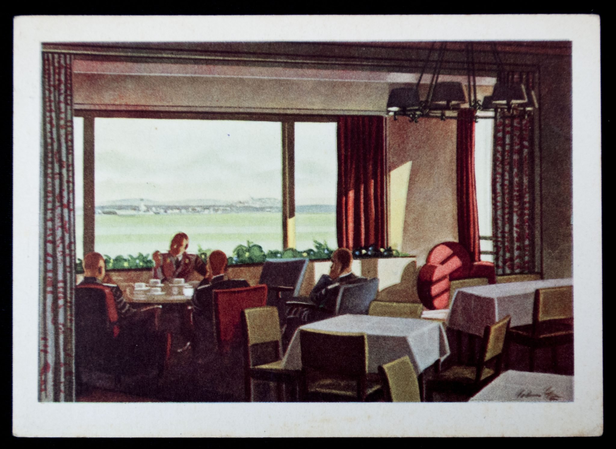 Postcard: Offiziersheim in einem Fliegerhorst – Sammlung für das Opferwerk des Deutschen Volkes (WHW und DRK) — image 3