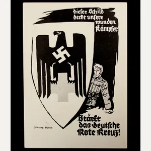 Postcard: 1. KDF Postwertzeichen Ausstellung für das Deutsche Rote Kreuz …