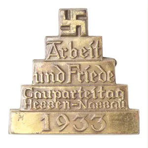 Gauparteitag Hessen-Nassau 1933 Arbeit und Friede badge