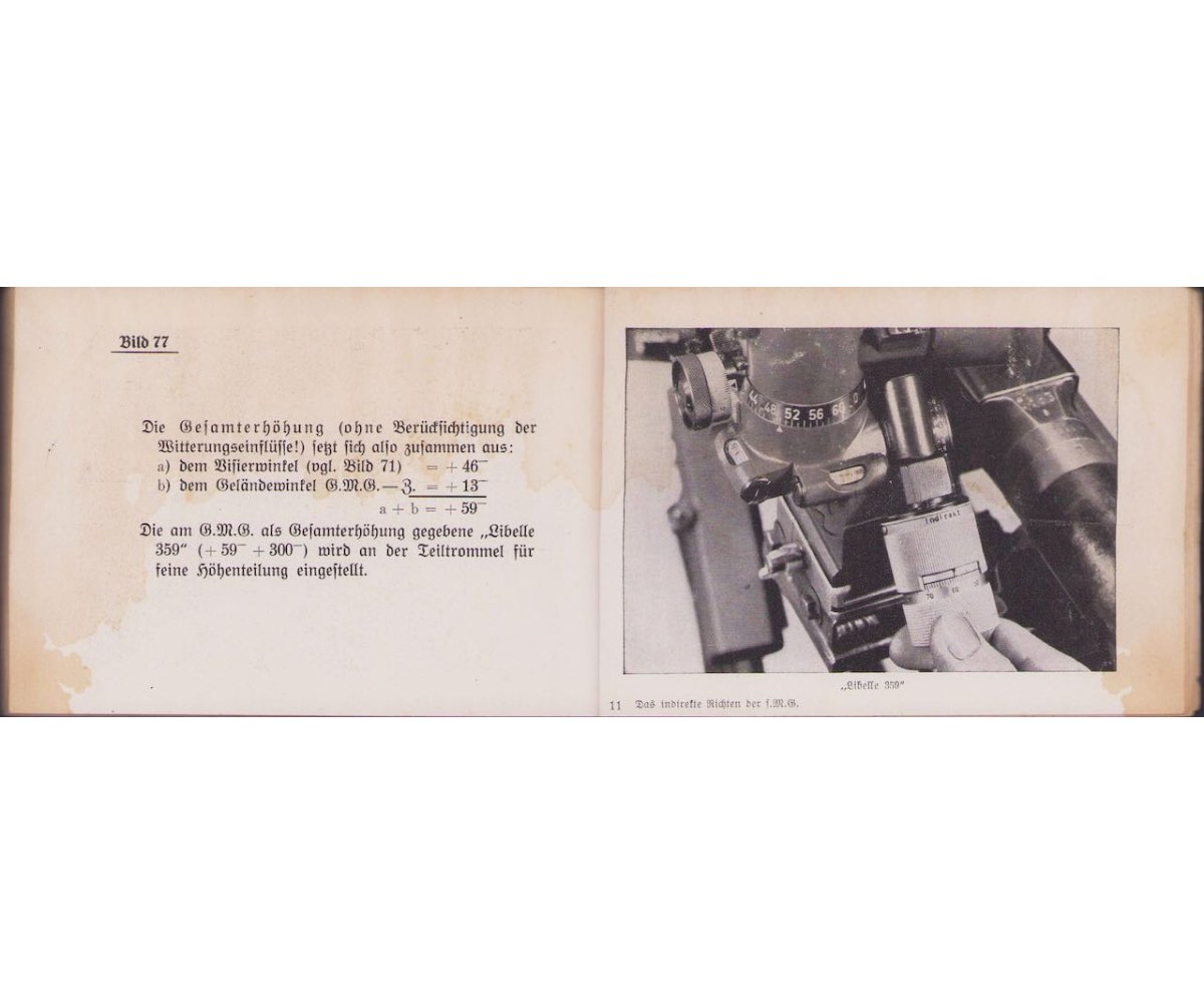 Rare 'Das indirekte Richten der Schweren MG' Booklet — image 19