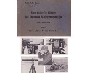 Rare 'Das indirekte Richten der Schweren MG' Booklet