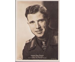 Ritterkreuzträger Postcard Lt. Hugo Primozic