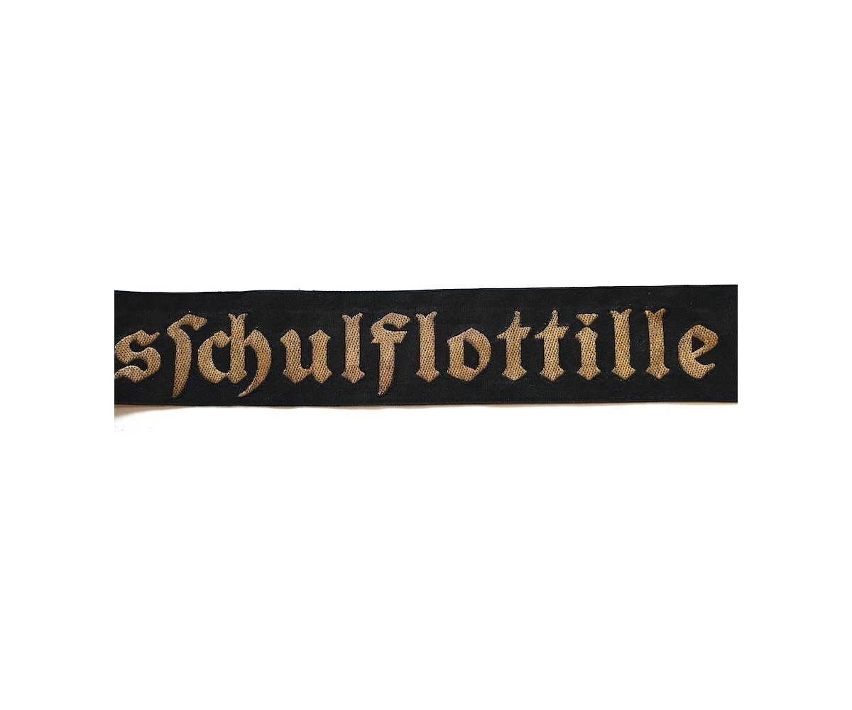Rare KM 'Unterseebootschulflottille' Tellermütze Cap Tally — image 4