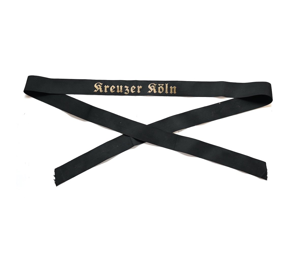 Kriegsmarine 'Kreuzer Köln' Tellermütze Cap Tally — image 2