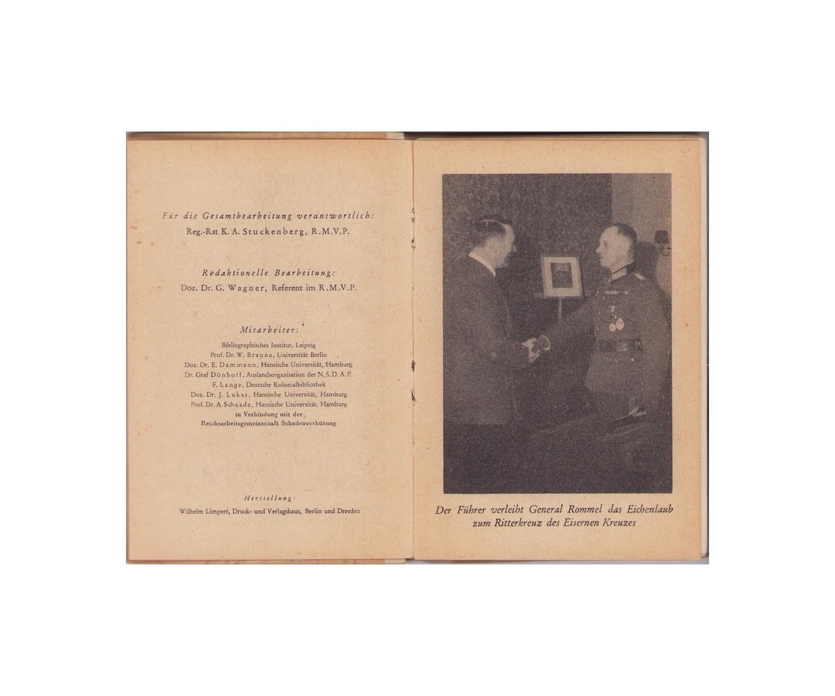 Rare Panzergruppe Afrika Kalender 1942 — image 3