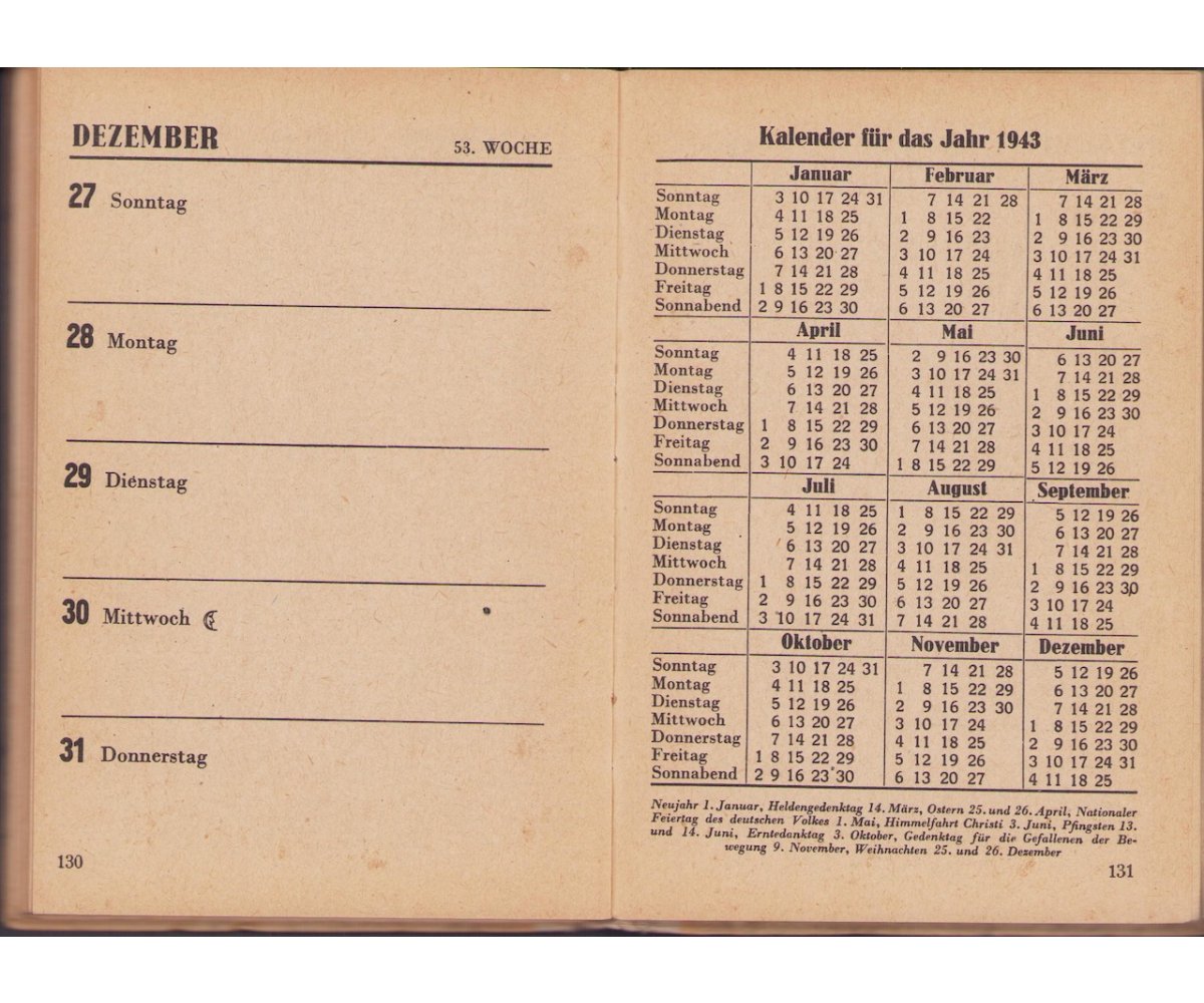 Rare Panzergruppe Afrika Kalender 1942 — image 8