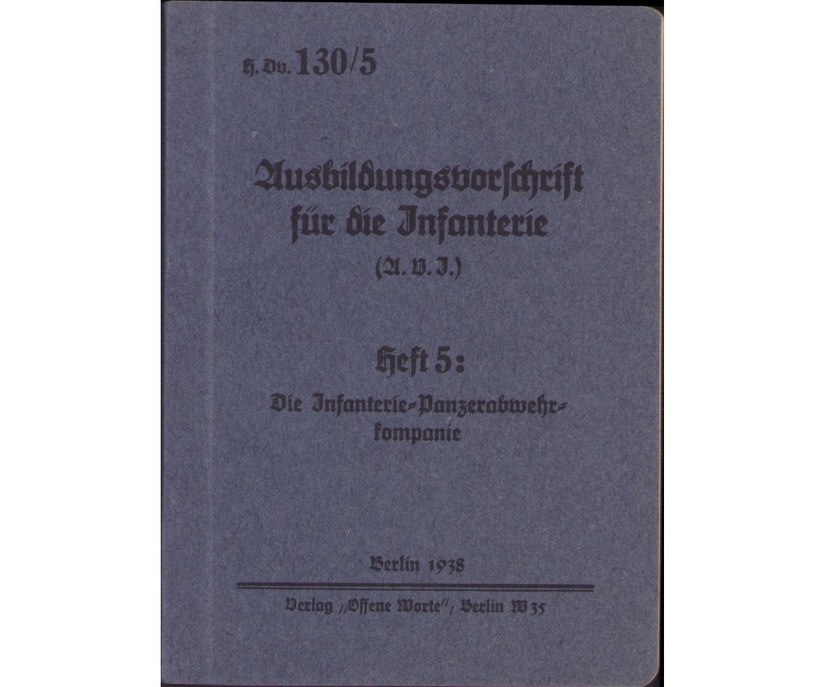 Panzerabwehr Kompanie Ausbildungsvorschrift 1938 — image 2