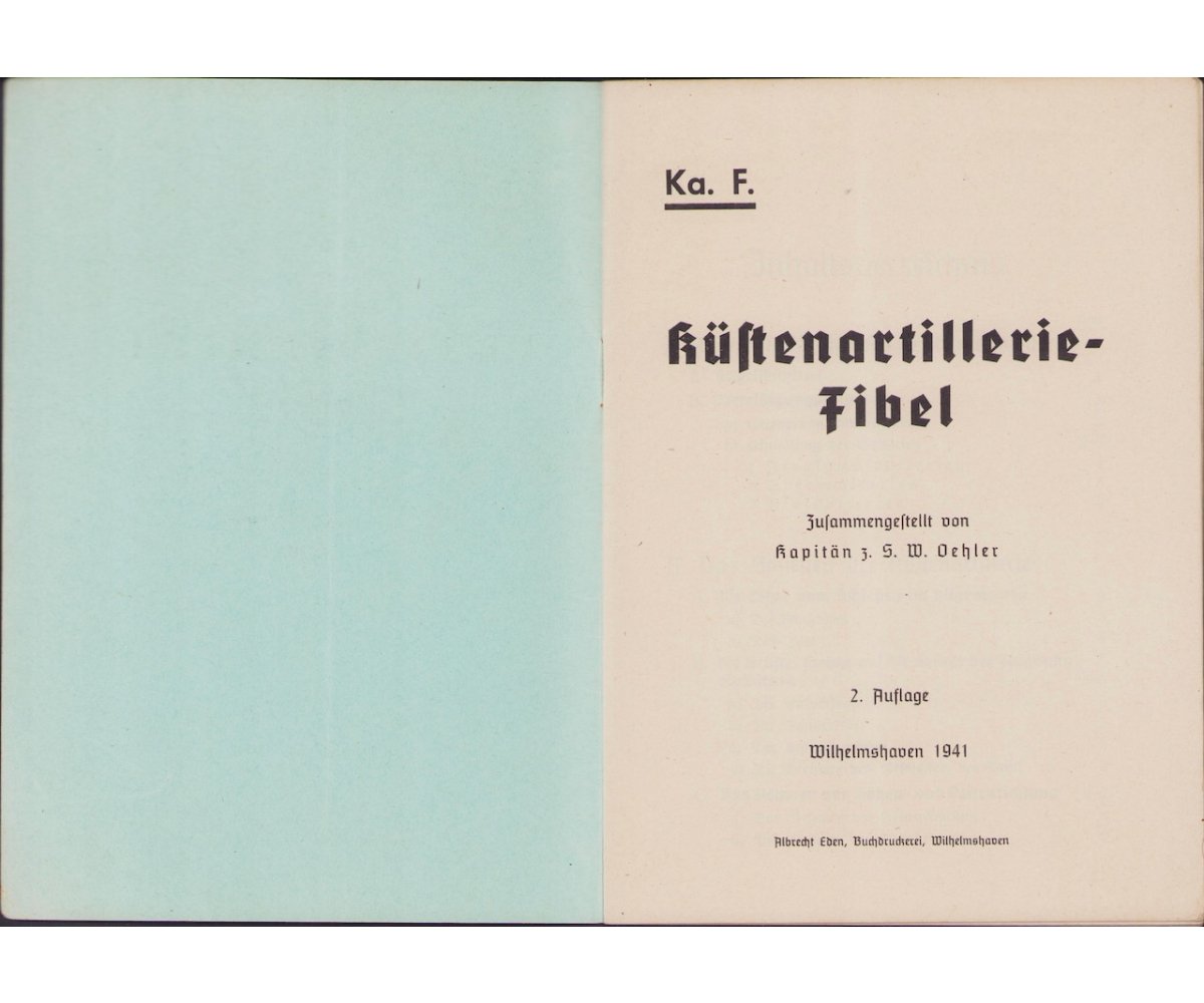 Rare 'Küstenartillerie-Fibel' 1941 — image 2
