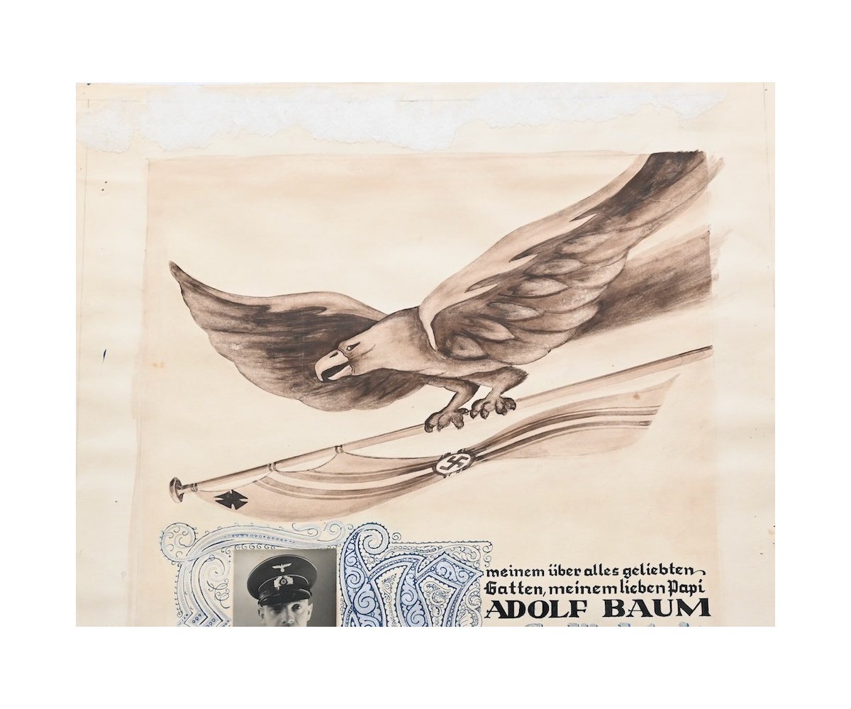 Large Div.Füs.Btl.387 Commemorative Document — image 4