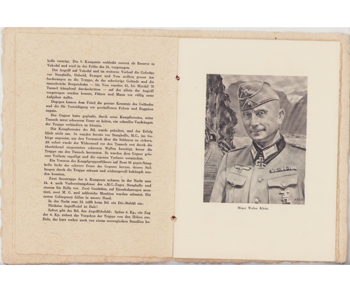 Major Walter Klein Knight's Cross Commemorative Folder — image 3