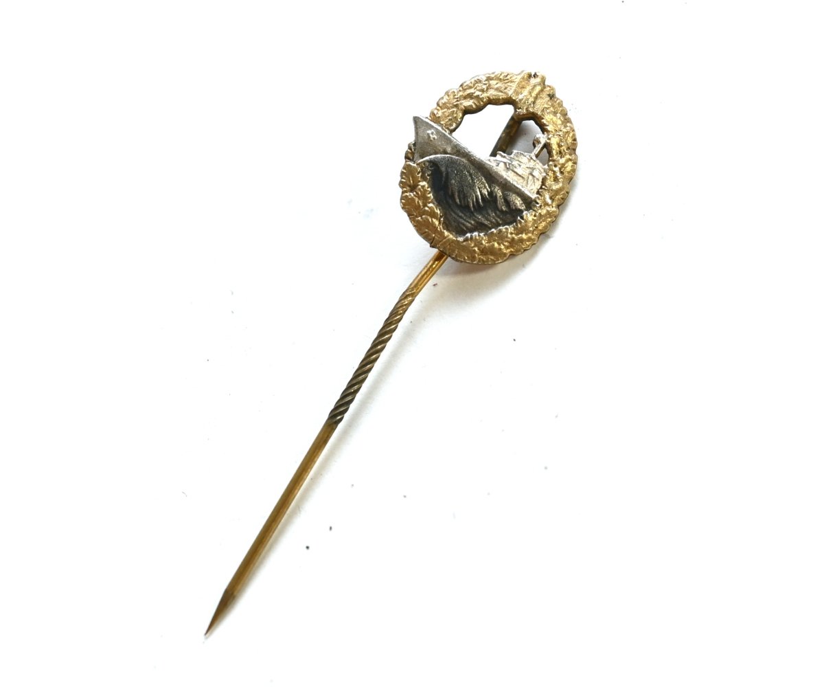 Zerstörer Kriegsabzeichen Stickpin (16mm) — image 2