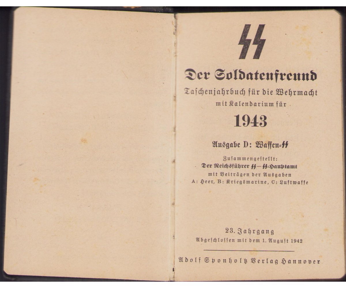 RARE SS-Soldatenfreund 1943 — image 3