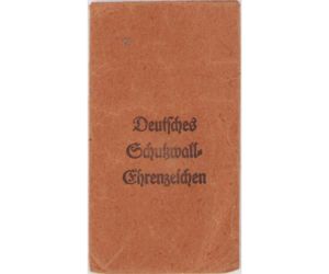 Deutsches Schutzwall Ehrenzeichen Pouch