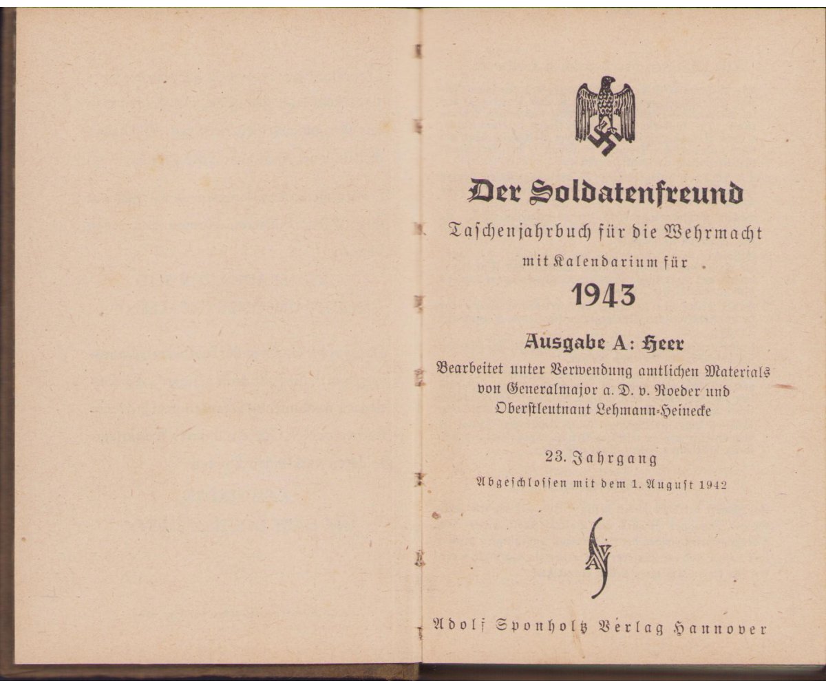 'Der Soldatenfreund' Ausgabe A: Heer 1943 — image 3