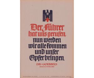 Wochenspruch der NSDAP (June 16-22, 1940)