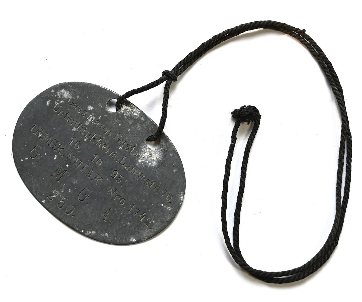 WW1 M.G.Kp. XIII.Armeekorps Erkennungsmarke — image 3