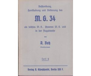 Rare M.G.34 Instruction Manual Teil 2(1939)