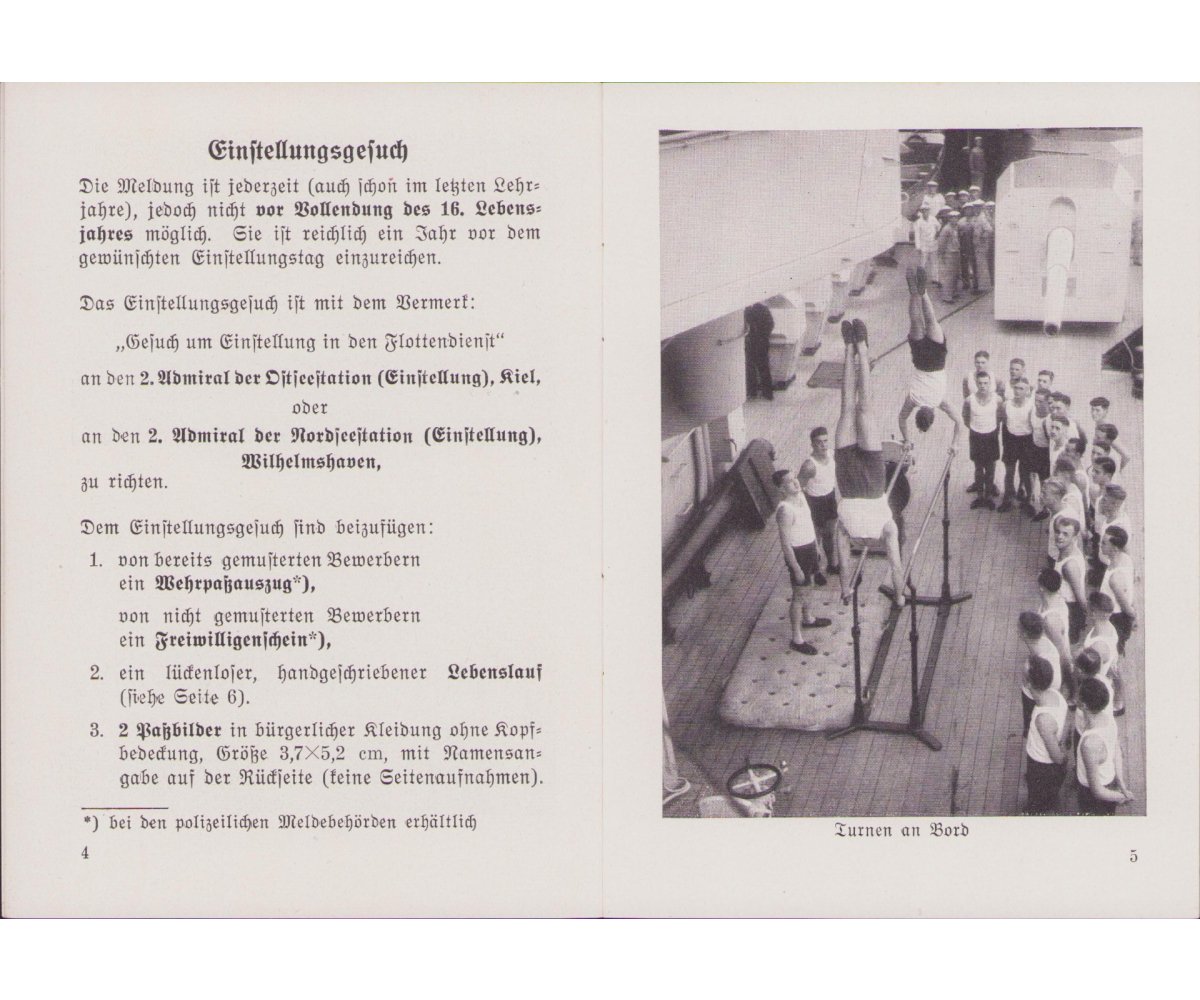 Kriegsmarine Recruiment Booklet — image 3