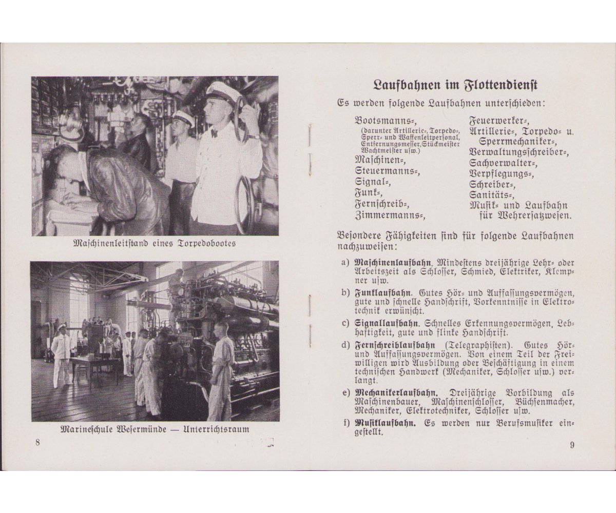 Kriegsmarine Recruiment Booklet — image 5