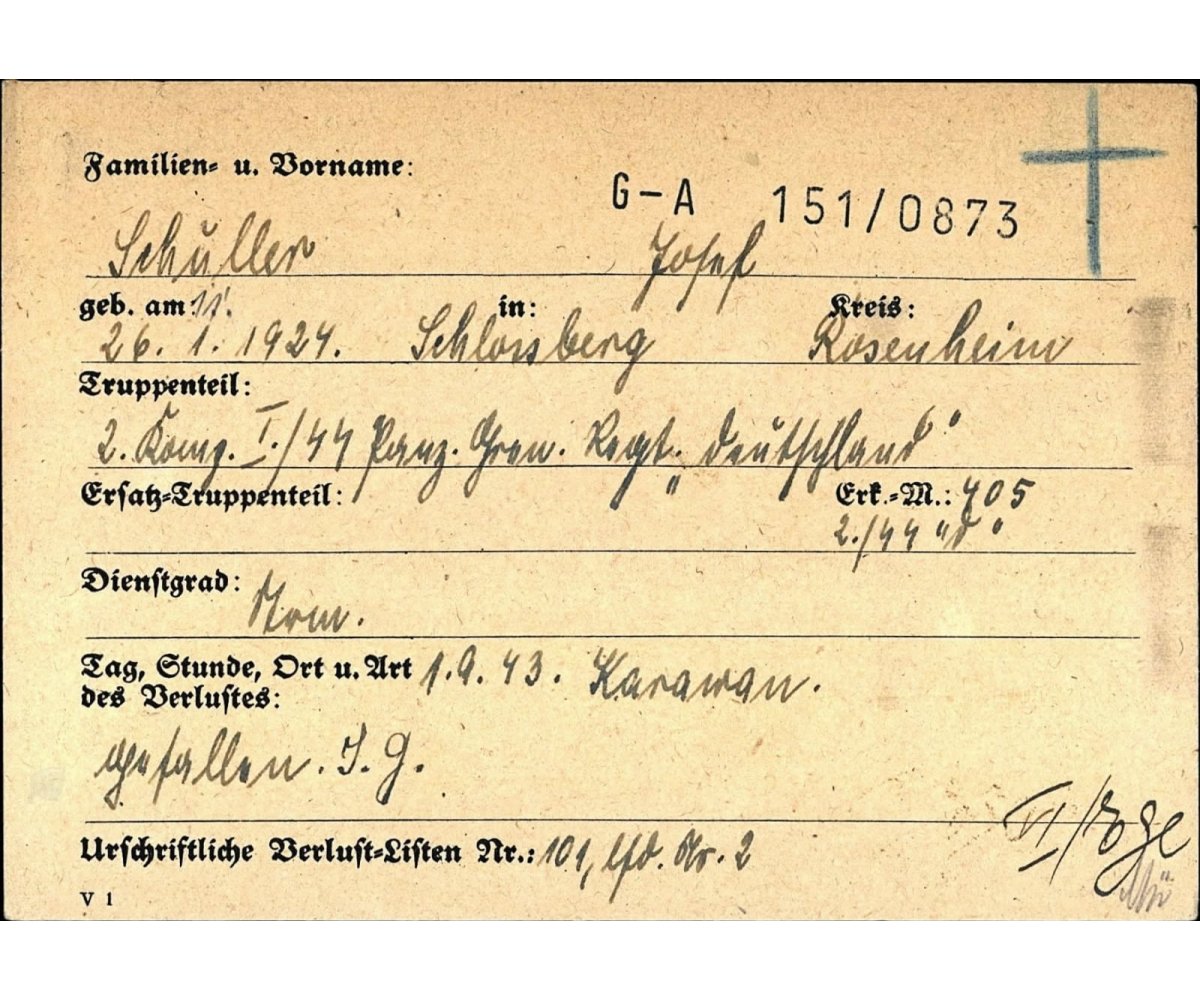 Death Notice SS Pz.Gr.Rgt. 'Deutschland' — image 3