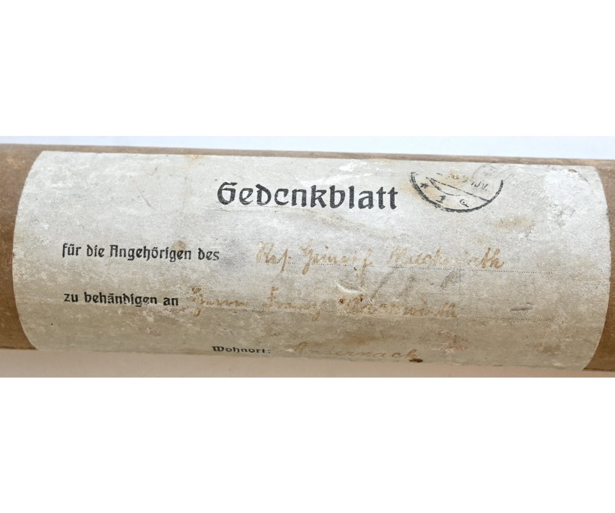 WW1 Death Notice ('Gedenkblatt') 1915 — image 16