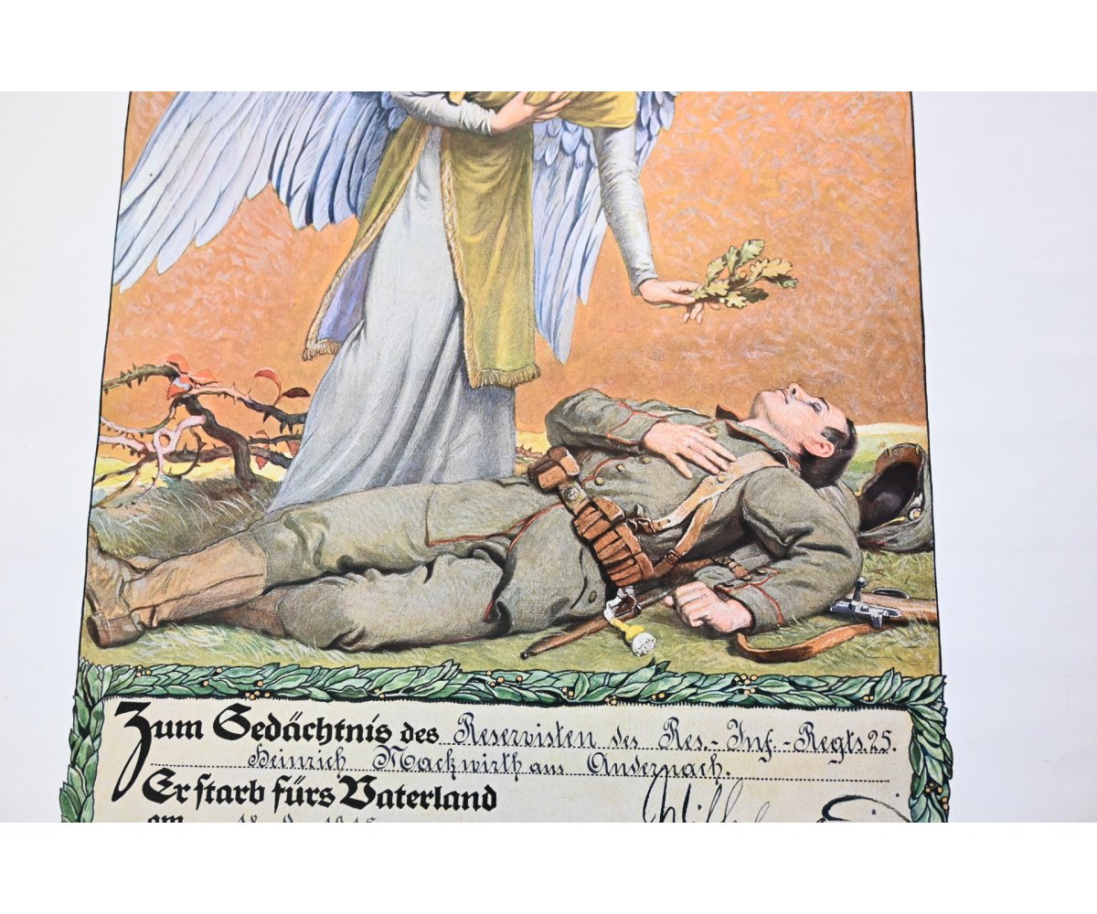 WW1 Death Notice ('Gedenkblatt') 1915 — image 4