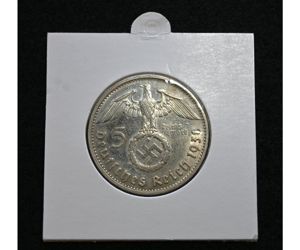 5 Deutsche Reichsmark Silver Coin 1938
