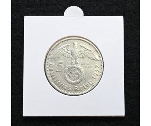 5 Deutsche Reichsmark Silver Coin 1937