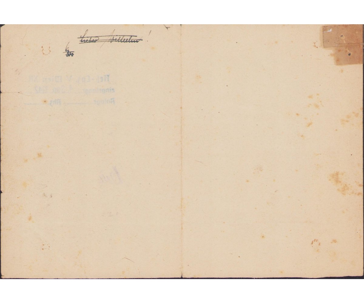 Inf.Sturmabzeichen Announcement Letter — image 2