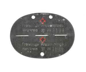 Freiwillige Krankenpflege Erkennungsmarke