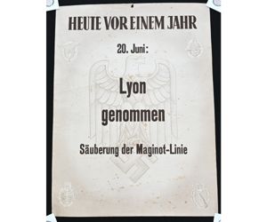 Rare 'Lyon genommen' Poster (55cms*41cms)