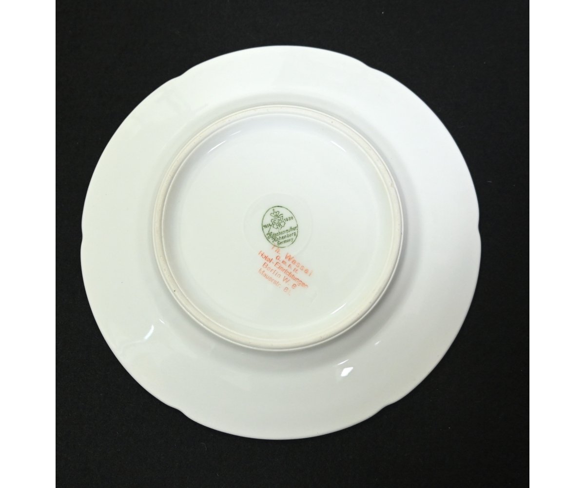 Rare Porcelain (Hotel!) NSKOV Breakfast/Dessert Plate (1939) — image 3