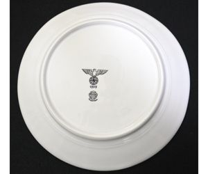 Wehrmacht Porcelain Dinner Plate (Rhenania, 1939)