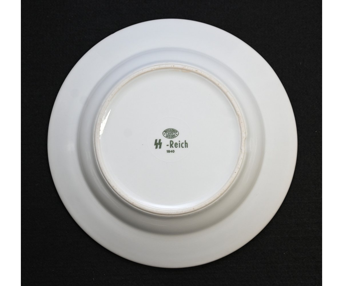 ᛋᛋ-Reich Porcelain Soup Plate (B.Weiden,1940) — image 3