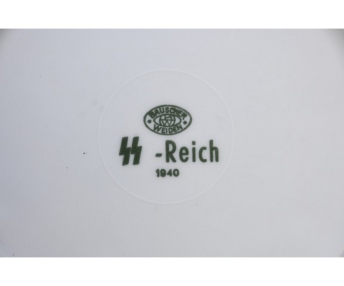 ᛋᛋ-Reich Porcelain Soup Plate (B.Weiden,1940) — image 4
