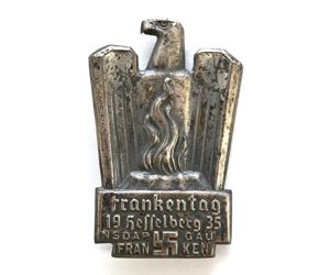 Frankentag Hesselberg 1935 abzeichen
