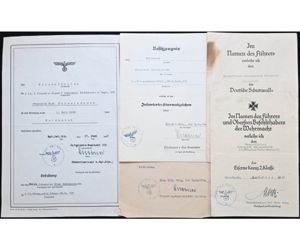 Pz.Jg.Kp/Inf.Rgt.529 Awards Document Grouping