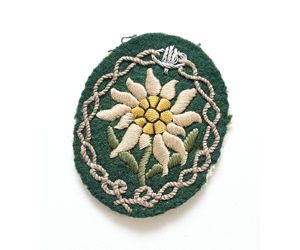 Officers Edelweiss Sleeve Badge (uniform removed)