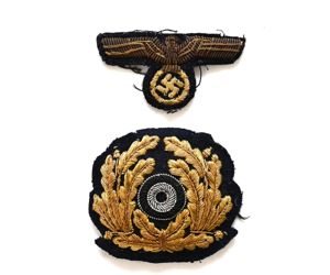Kriegsmarine Schirmmutze Insignia Set