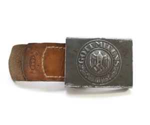 Wehrmacht Steel Buckle with Tab (H.Arld 1942)