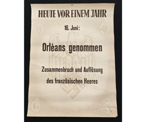 Rare 'Orléans genommen' Poster (55cms*41cms)