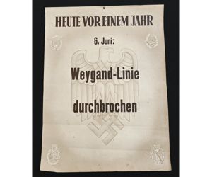 Rare 'Weygand-Linie durchbrochen' Poster (55cms*41cms)