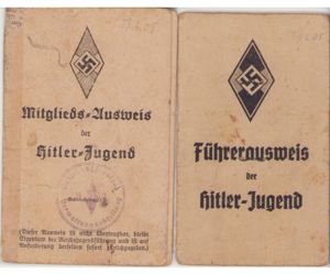Führerausweis der Hitler-Jugend Set