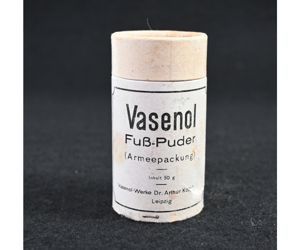 Armeepackung Vasenol Fuß-Puder
