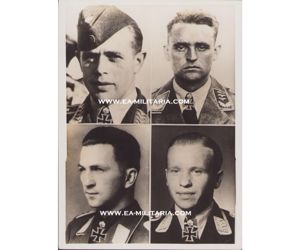 4 x Ritterkreuzträger Portrait Press Photo