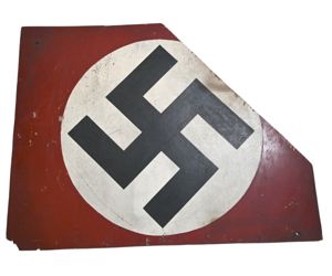 RARE Wooden! NSDAP Flag (80x105)